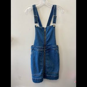 Denim over all dress